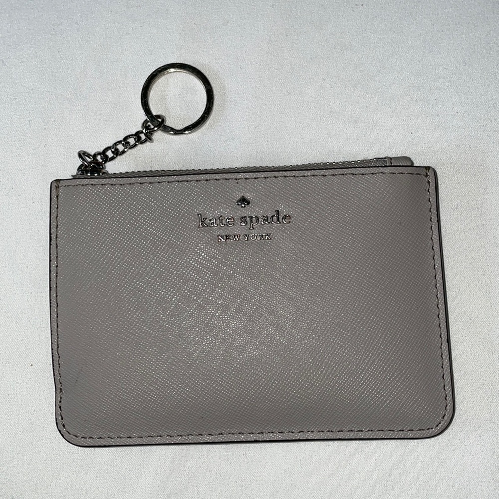 Kate Spade small grey bifold wallet